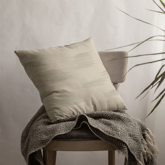 Shoji Shadow Throw Pillow with Insert — Japandi Minimalist Washi Stripe Cushion