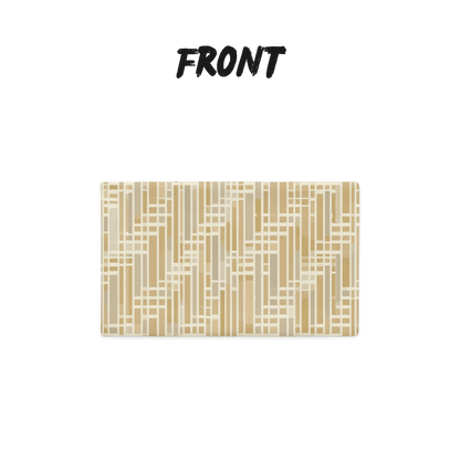 Honey Grid Throw Pillow Cover — Japandi Minimalist Geometric Cushion | Shoji Screen Inspired