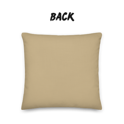 Golden Grove Bamboo Throw Pillow with Insert — Japandi Minimalist Geometric Cushion | Take Inspired