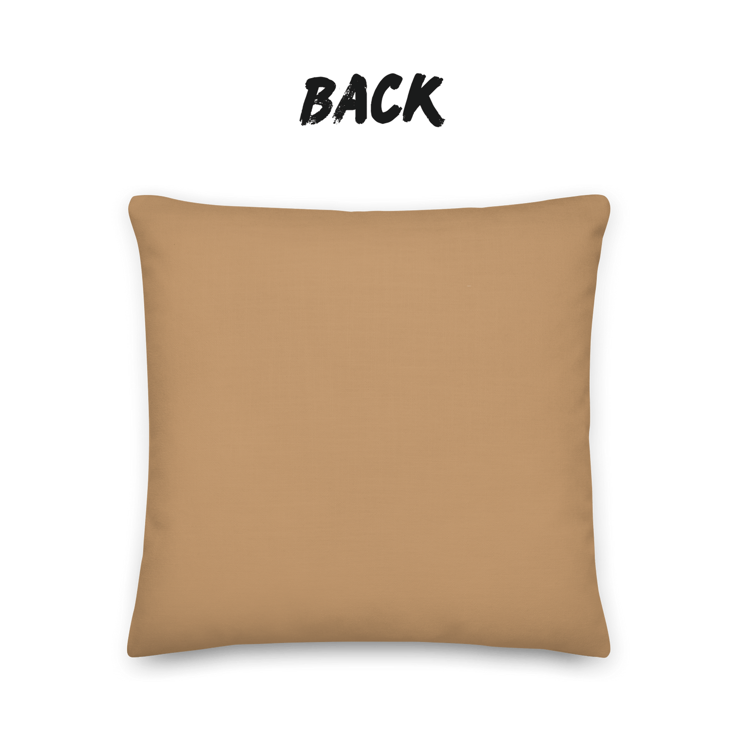 Caramel Grove Bamboo Throw Pillow with Insert — Japandi Minimalist Take Textile Cushion | Intimate Scale