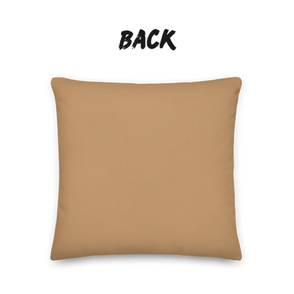 Caramel Grove Bamboo Throw Pillow with Insert — Japandi Minimalist Take Textile Cushion | Intimate Scale