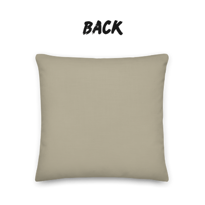 Drift Stone Throw Pillow with Insert — Japandi Minimalist Abstract Stripe Cushion