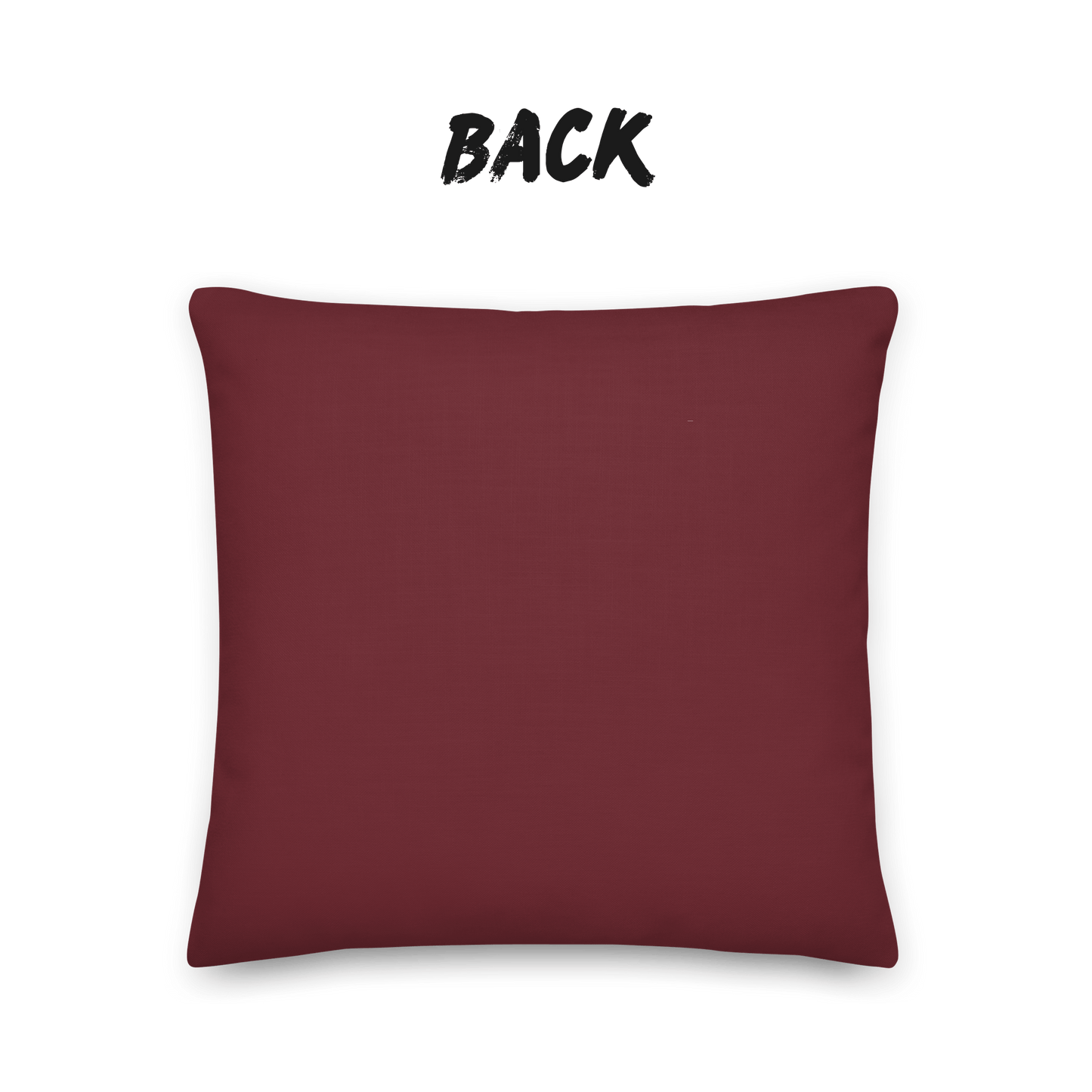 Sakura Wave Throw Pillow with Insert — Japanese Floral Seigaiha Cushion | Burgundy Tide