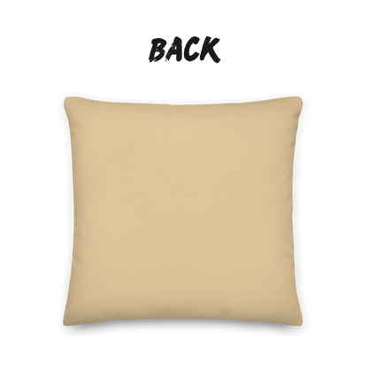 Honey Grid Throw Pillow with Insert — Japandi Minimalist Geometric Cushion | Shoji Screen Inspired