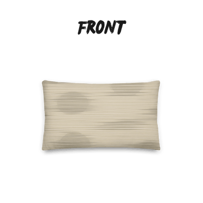 Shoji Shadow Throw Pillow with Insert — Japandi Minimalist Washi Stripe Cushion