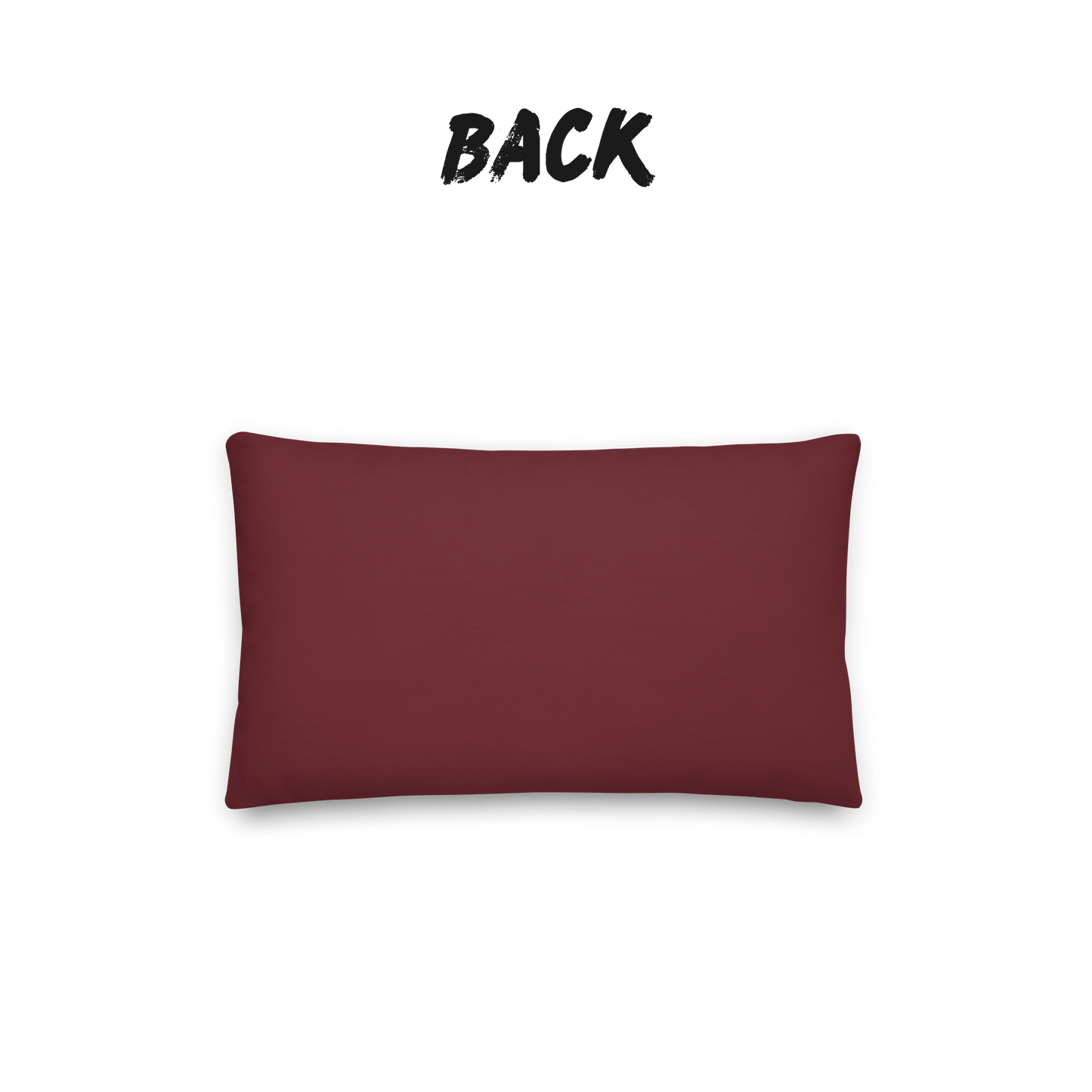 Sakura Wave Throw Pillow with Insert — Japanese Floral Seigaiha Cushion | Burgundy Tide