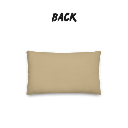 Golden Grove Bamboo Throw Pillow with Insert — Japandi Minimalist Geometric Cushion | Take Inspired