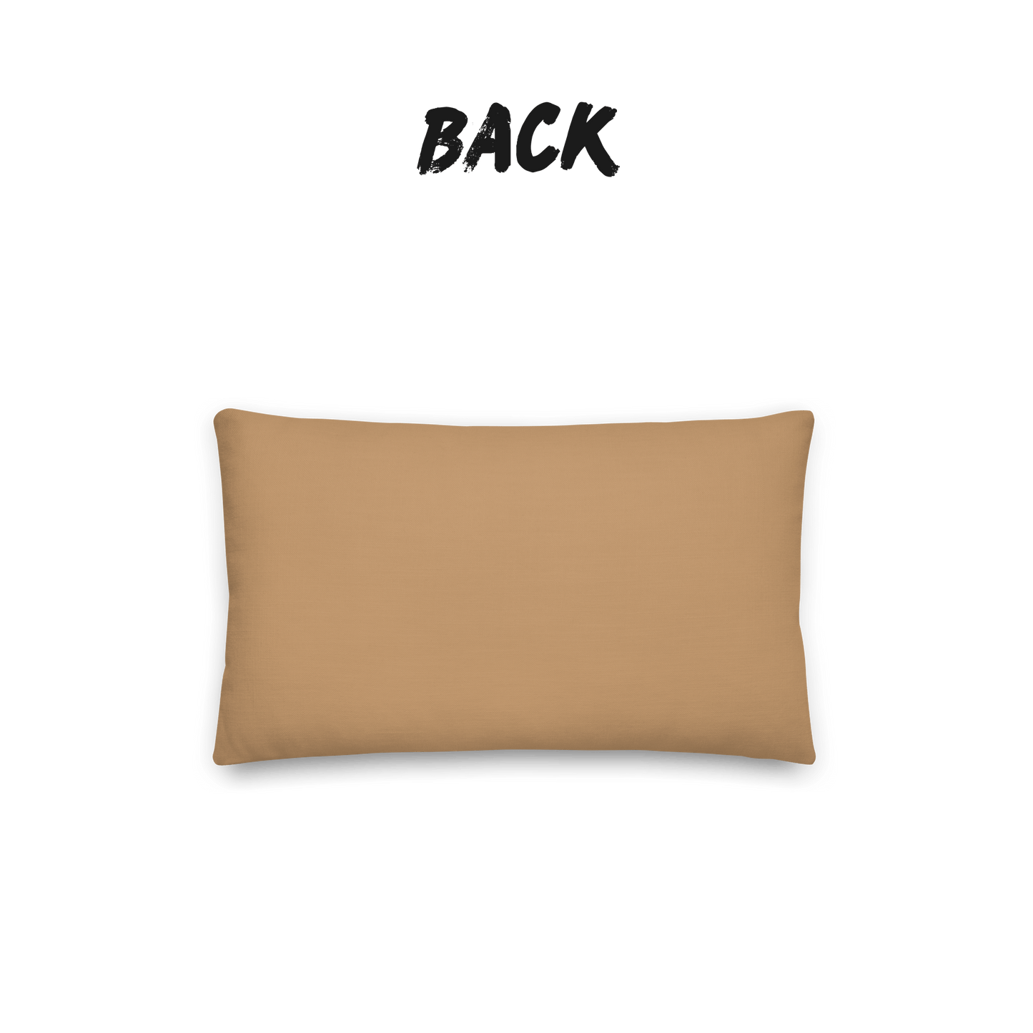 Caramel Grove Bamboo Throw Pillow with Insert — Japandi Minimalist Take Textile Cushion | Intimate Scale