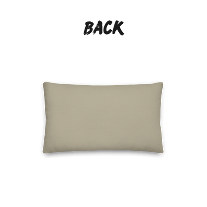 Drift Stone Throw Pillow with Insert — Japandi Minimalist Abstract Stripe Cushion