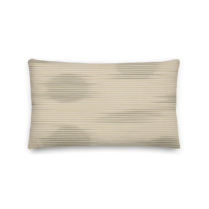 Shoji Shadow Throw Pillow with Insert — Japandi Minimalist Washi Stripe Cushion