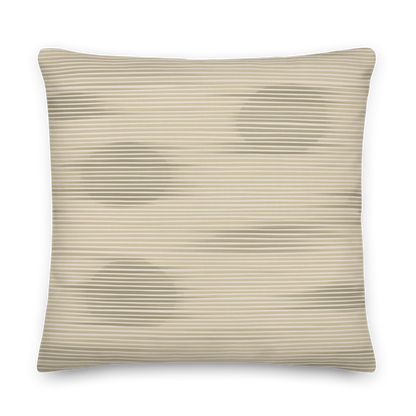 Shoji Shadow Throw Pillow with Insert — Japandi Minimalist Washi Stripe Cushion