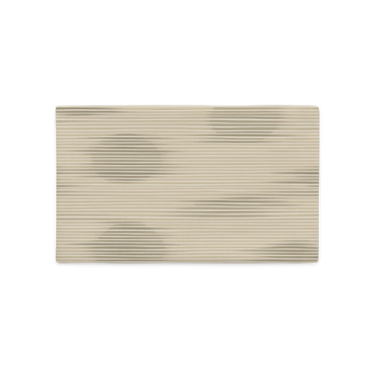 Shoji Shadow Throw Pillow Cover — Japandi Minimalist Washi Stripe Cushion