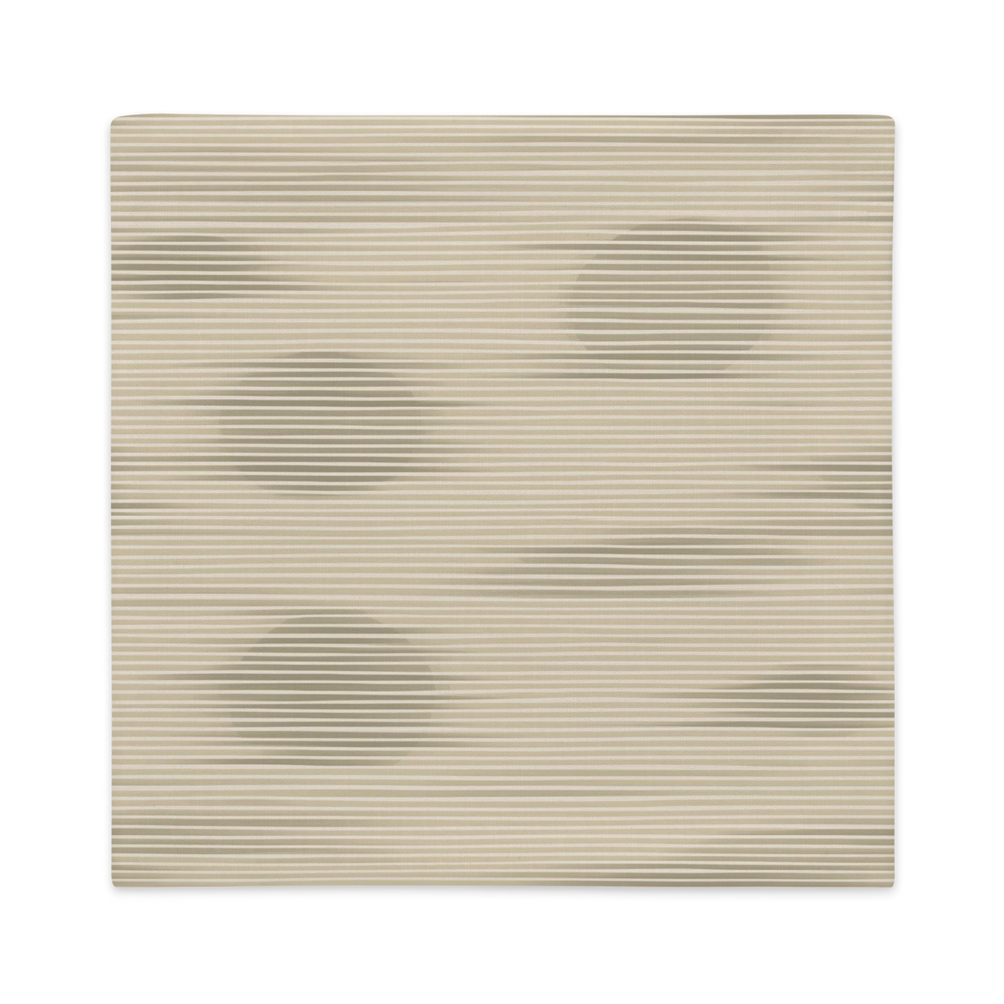 Shoji Shadow Throw Pillow Cover — Japandi Minimalist Washi Stripe Cushion