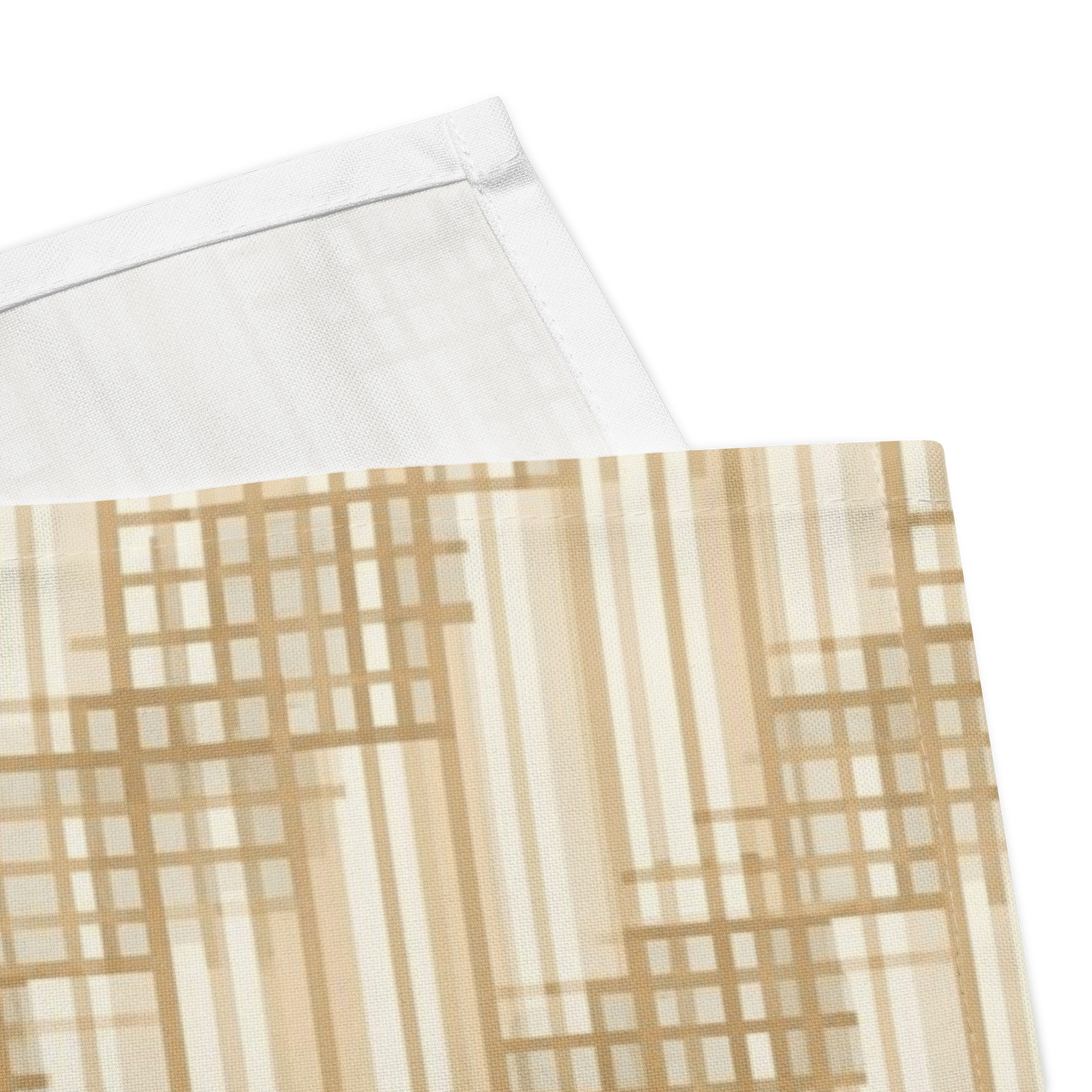 Japandi Minimalist Cloth Napkin Set | Shoji Screen Geometric Pattern | Set of 4