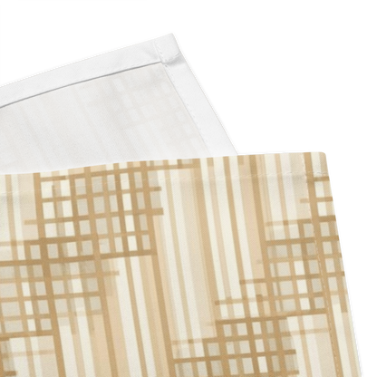 Japandi Minimalist Cloth Napkin Set | Shoji Screen Geometric Pattern | Set of 4