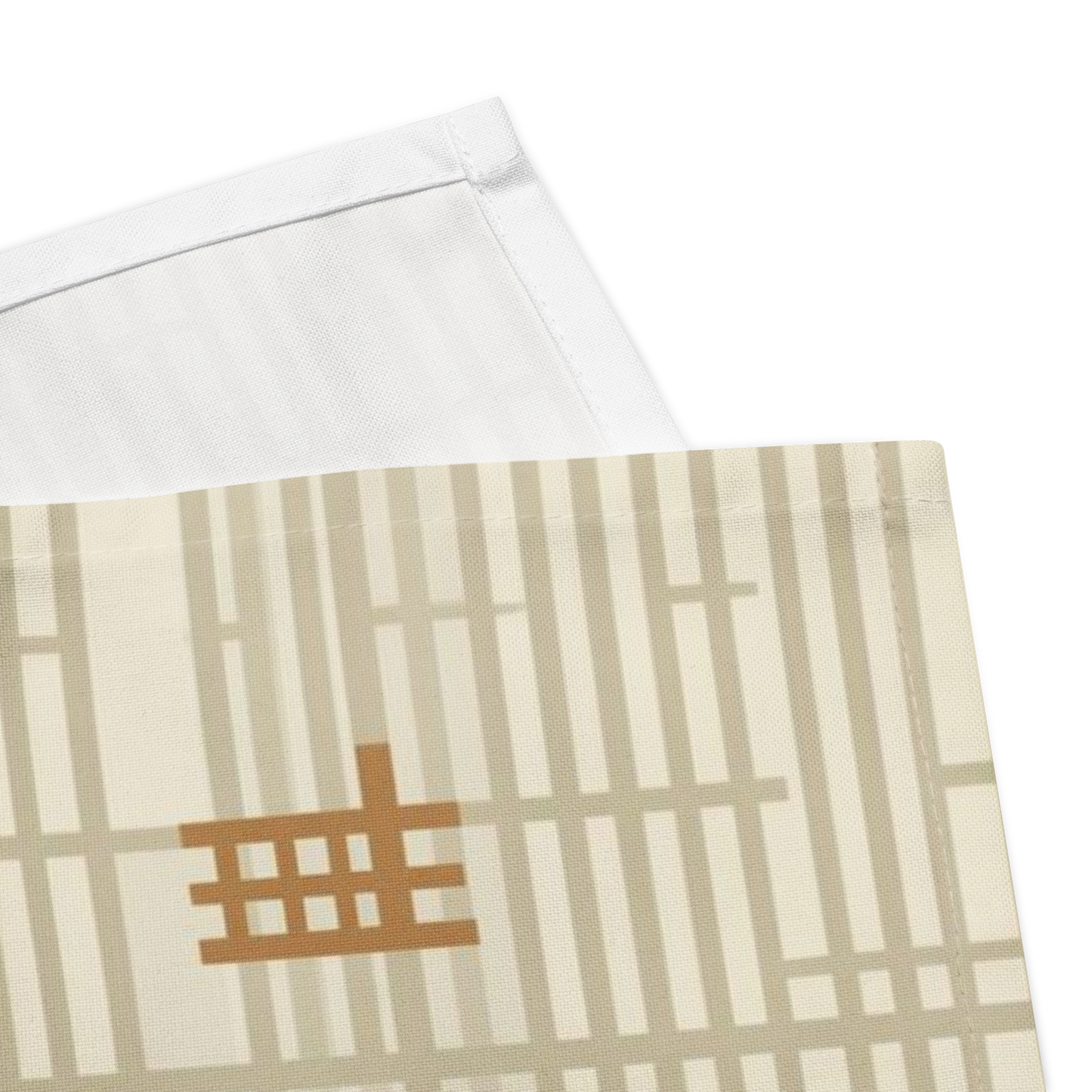 Shoji Screen Grid Cloth Napkins Set of 4 — Japandi Minimalist Geometric Table Linen