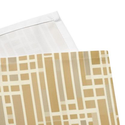 Honey Grid Cloth Napkins Set of 4 — Japandi Minimalist Geometric Table Linen | Shoji Screen Inspired
