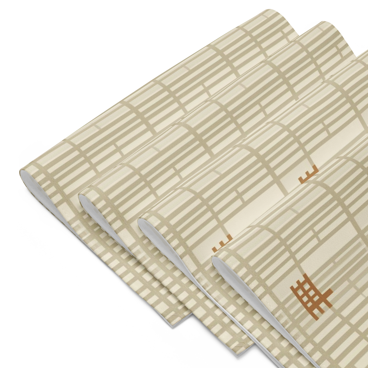 Shoji Screen Grid Placemats Set of 4 — Japandi Minimalist Geometric Table Linen