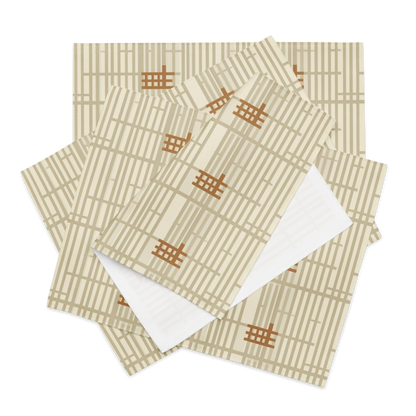 Shoji Screen Grid Placemats Set of 4 — Japandi Minimalist Geometric Table Linen