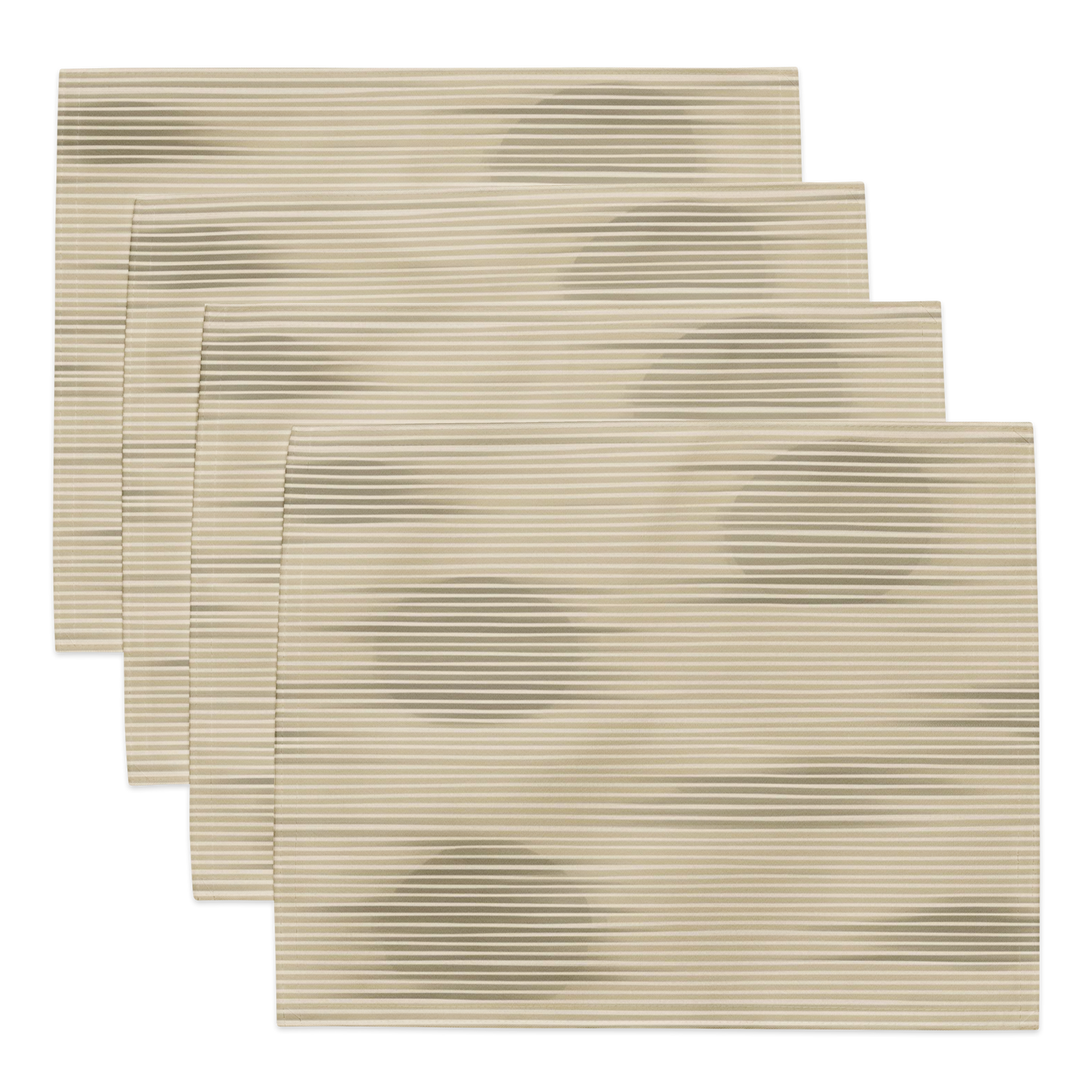 Shoji Shadow Placemats Set of 4 — Japandi Minimalist Washi Stripe Table Linen