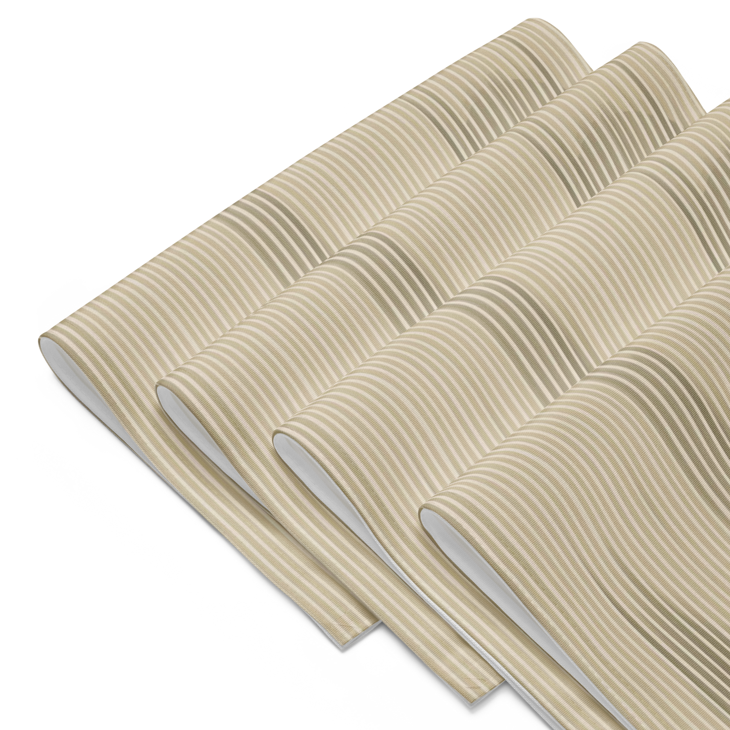 Shoji Shadow Placemats Set of 4 — Japandi Minimalist Washi Stripe Table Linen