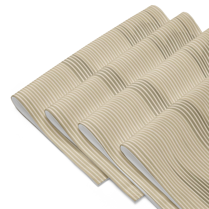 Shoji Shadow Placemats Set of 4 — Japandi Minimalist Washi Stripe Table Linen