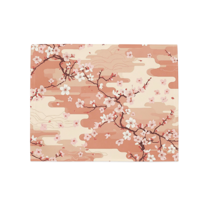 Sakura Cherry Blossom Placemats Set of 4 — Japanese Floral Table Linen | Japandi Botanical Dining Decor
