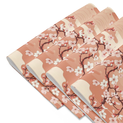 Sakura Cherry Blossom Placemats Set of 4 — Japanese Floral Table Linen | Japandi Botanical Dining Decor