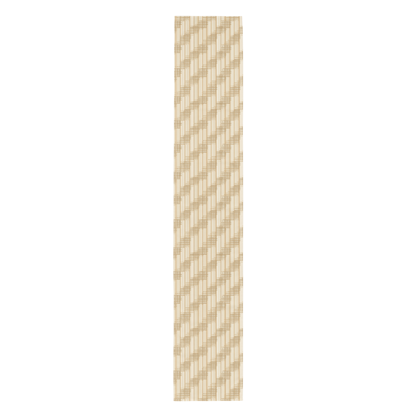 Japandi Minimalist Table Runner | Shoji Screen Geometric Pattern | 90″ × 16″