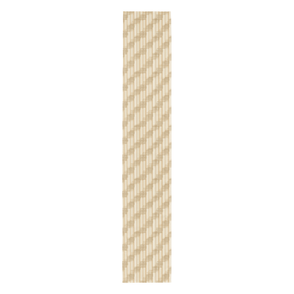 Japandi Minimalist Table Runner | Shoji Screen Geometric Pattern | 90″ × 16″