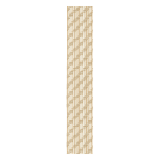 Japandi Minimalist Table Runner | Shoji Screen Geometric Pattern | 90″ × 16″