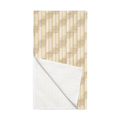 Japandi Minimalist Table Runner | Shoji Screen Geometric Pattern | 90″ × 16″