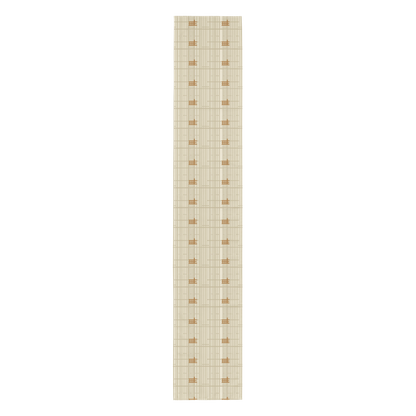 Shoji Screen Grid Table Runner — Japandi Minimalist Geometric Table Linen