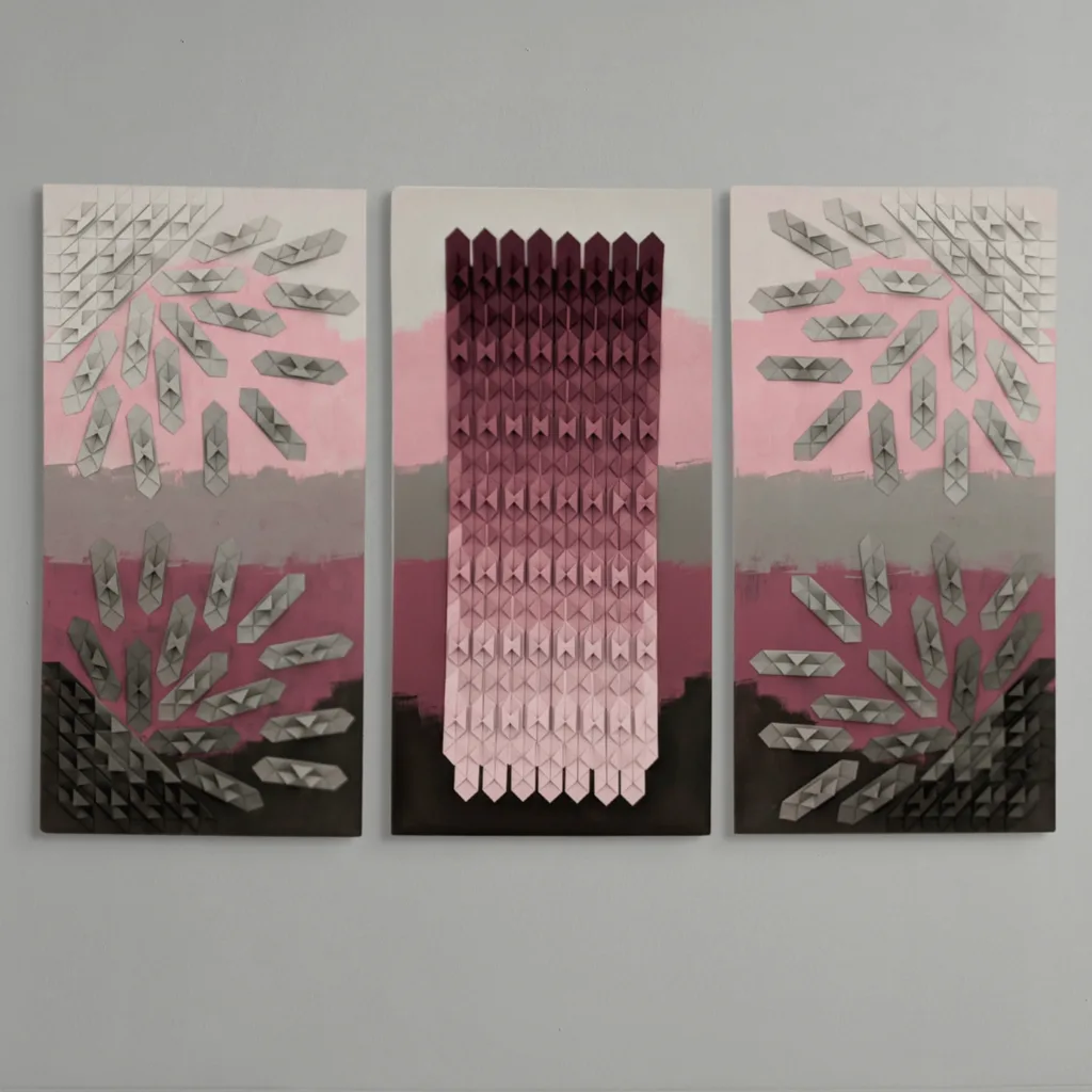 Paper origami artwork by modern woman artist AiMEiRi