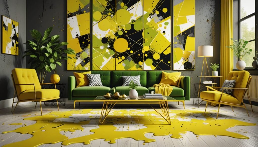 Summer color of chartreuse and lemon zest for high energy interiors.